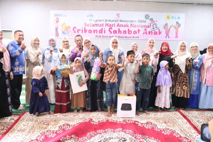 Mellani Bustami Rayakan Hari Anak Di UPTD RSAN