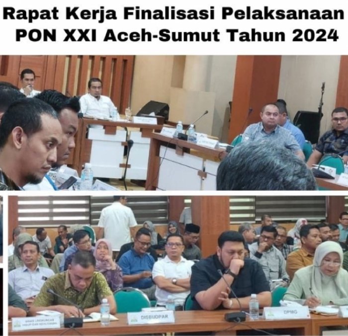 Rapat Kerja Finalisasi PON XXI Aceh - Sumut