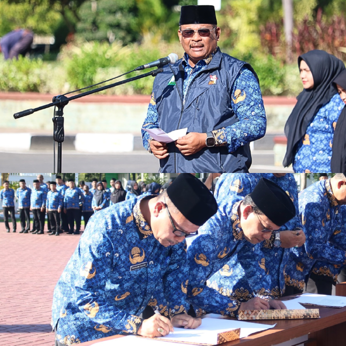 Kadinsos Aceh Teken Ikrar Netralitas Pilkada 2024, Dalam Apel yang dipimpin Pj Gubernur Aceh