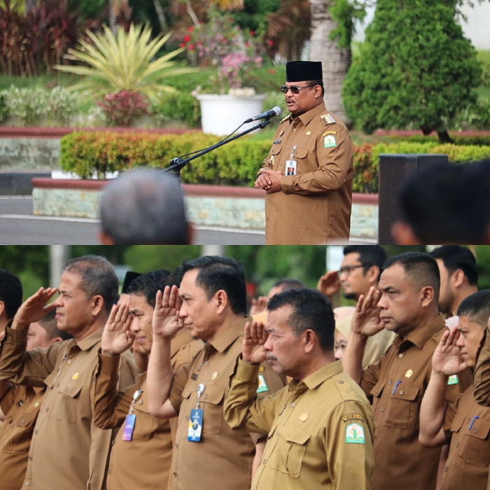 Apel Gabungan SKPA, Pj. Gubernur Aceh Ingatkan Siaga Bencana Hidrometeorologi Basah