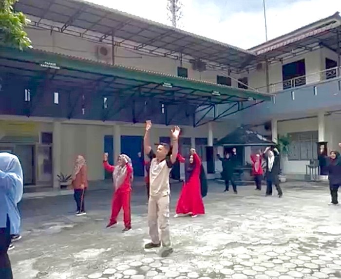 Kali Kedua ASN Dinsos Aceh Gelar Senam Usai Aturan Baru Pemerintah